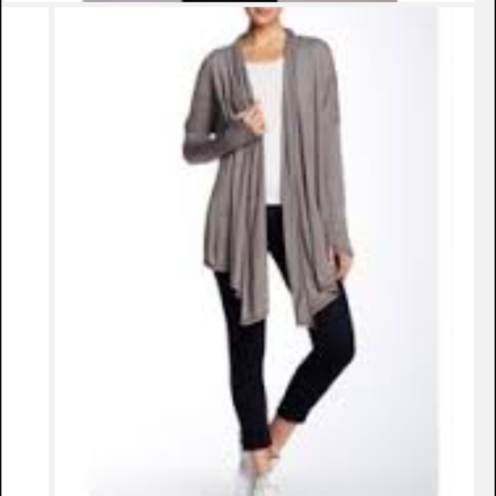 Michael  Stars Open Front Hi Lo Cardigan-NEW!